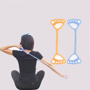 Resistance band, arm back shoulder exercise elastic rope elastic fitness band, foot, leg, hand stretchers, for yoga Pilates stretching physical therapy, home gym exercise